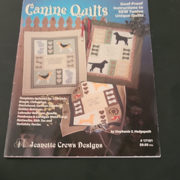 Other - Canine Quilts Pattern Book with Dog Quilt Designs